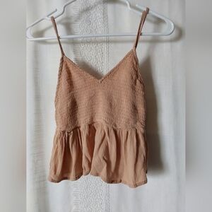 Salty Lemon Tops, Women's Dusty Peach Salty Lemon Crop Top, Junior size Large
